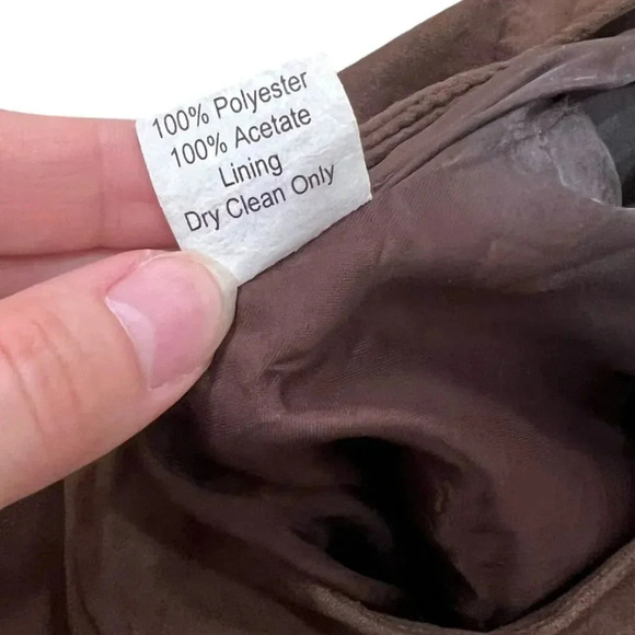 Jennifer Reale Design Brown Suede Shift Dress 2 - Picture 3 of 4